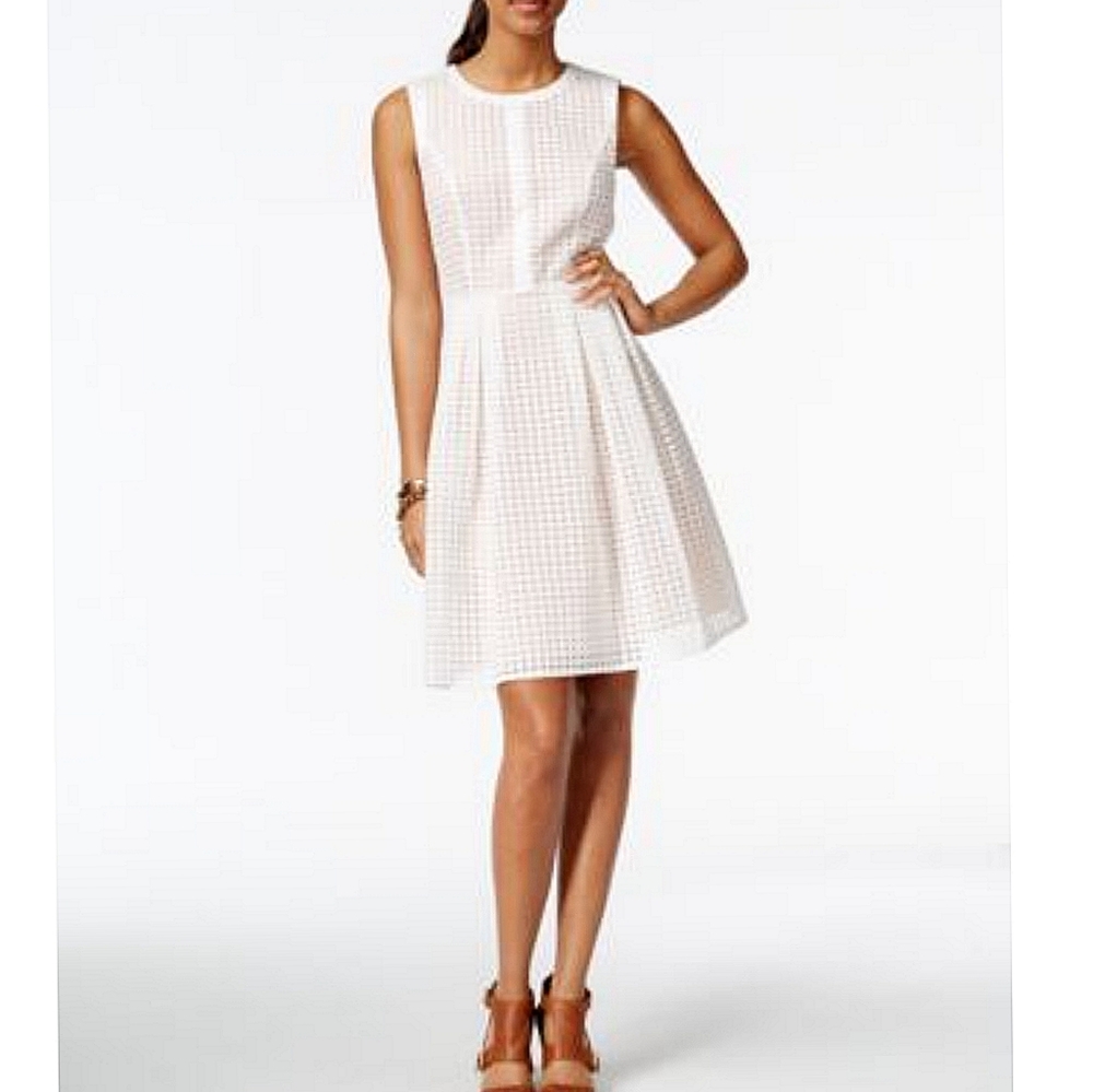 Organza Lace Fit Dress Sz16